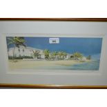 S. Cooke, set of eight gilt framed Limited Edition prints, various continental scenes, signed in