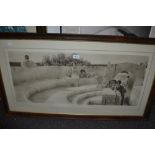 Lawrence Alma Tadema, artist signed print, ' Under the Roof of Blue Ionian Weather ' with B.B.W.