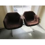Robin Day for Hille, pair of 20th Century double waiting room seats (one minus seat bracket)
