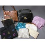 Quantity of various ladies evening purses and handbags etc. (From The Harold Wilson Sale)