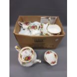 Royal Albert Old Country Roses pattern teaset There are forty pieces consisting of:- 12 saucers 11