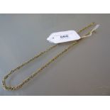 18ct Yellow gold neck chain 12g