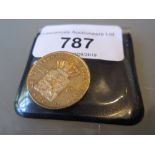 1876 Dutch ten Guilder gold coin