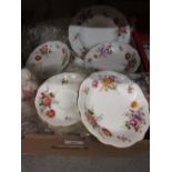 Royal Crown Derby Posies pattern, six place setting dinner and tea service