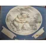 Large 19th Century scrap book containing many original engraved and manuscript items, inscribed '