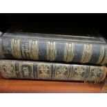 Two 19th Century printed black leather bound and gilt tooled family Bibles