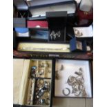 Large quantity of silver costume jewellery, some in original boxes