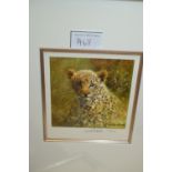 David Shepherd, pair of artist signed Limited Edition coloured proof prints, ' Leopard ' and '