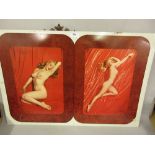 Pair of lithographed tin plate rectangular trays depicting Marilyn Monroe (the trays in sheet