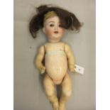 Kammer & Reinhardt Simon & Halbig, German bisque headed doll with sleeping and side movement eyes,
