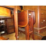 Edwardian mahogany inlaid Sutherland table