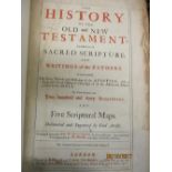 Folio volume ' History of the Old and New Testament ' with two hundred and forty engravings, 18th