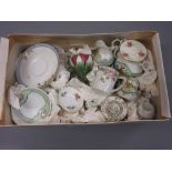 Collection of late 19th and early 20th Century porcelain miniatures
