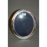 Large oval silver mounted photograph frame