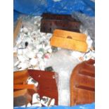 Two boxes containing a large collection of approximately one thousand plus modern porcelain, Treen