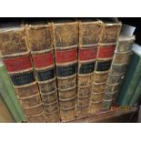 Five volumes ' The History of England ' by Rapin de Thoyras, translated into English with additional