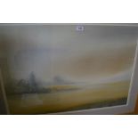 Tony Brummell-Smith, watercolour, ' Early Morning ', original frame