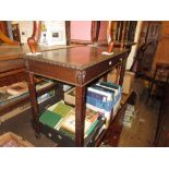 20th Century mahogany rectangular serving table in Chippendale style, the carved moulded top