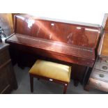 Good quality modern mahogany cased upright piano by Kawai, serial No. K1281804, together with a