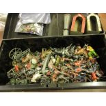 Collection of painted lead toy soldiers