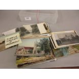 Box containing a quantity of postcards of Sutton, Cheam, Carshalton etc.