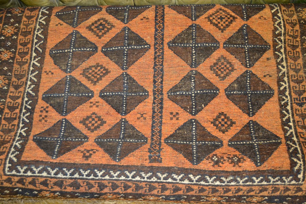 Afghan prayer rug, together with another Afghan rug - Image 2 of 2