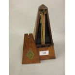 French mahogany metronome