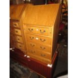 Small reproduction oak bureau