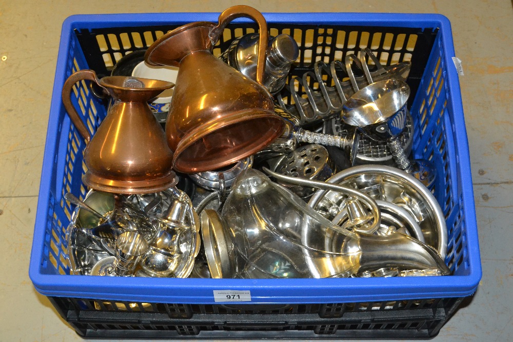 Quantity of various silver plated and other metal items