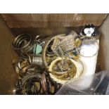 Large quantity of various silver and other bangles, other gilt metal jewellery and ladies