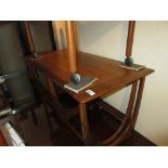 Nest of three rectangular teak G-plan occassional tables