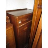 20th Century oak side cabinet having two long drawers with wooden handles above two panel doors