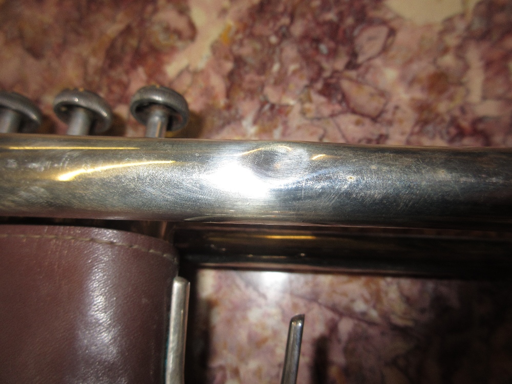 Vincent Bach ' Stradivarius ' model 37 trumpet in a fitted case Couple of dents to the tubing and - Image 2 of 7