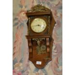Reproduction Dutch style two train wall clock