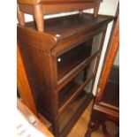 Early 20th Century oak Globe Wernicke type three section bookcase