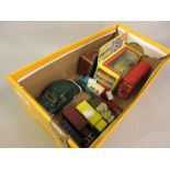 Box containing a small quantity of miscellaneous model cars