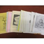 Quantity of ephemera and papers relating to the Jane Austen Society, Bronte Society etc