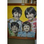 20th Century watercolour on paper, The Beatles, Sargeant Pepper's Lonely Hearts Club Band, signed L.