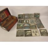 Quantity of 19th Century glass slides including Dr. Livingstone and various African scenes of