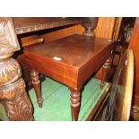 19th Century mahogany rectangular bidet with original liner