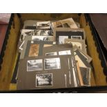 Black case containing a quantity of various Victorian and Edwardian photographs