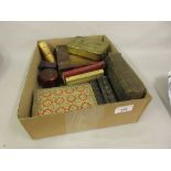 1914 World War I Christmas box, 19th Century gentleman's pocket book, Treen cased copy of ' Freedom,