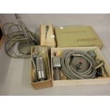 Ferrograph microphone with stand in original carton together with a Film Industries Ltd. type M8