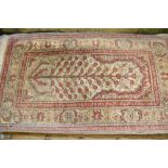 Small Turkish rug of Tree of Life design, 40ins x 24ins