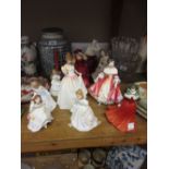 Group of ten various modern Royal Doulton figures