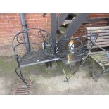 Dean Forge wrought iron work garden love seat