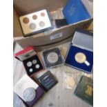 1950 cased Maundy coin set and a quantity of other miscellaneous coins