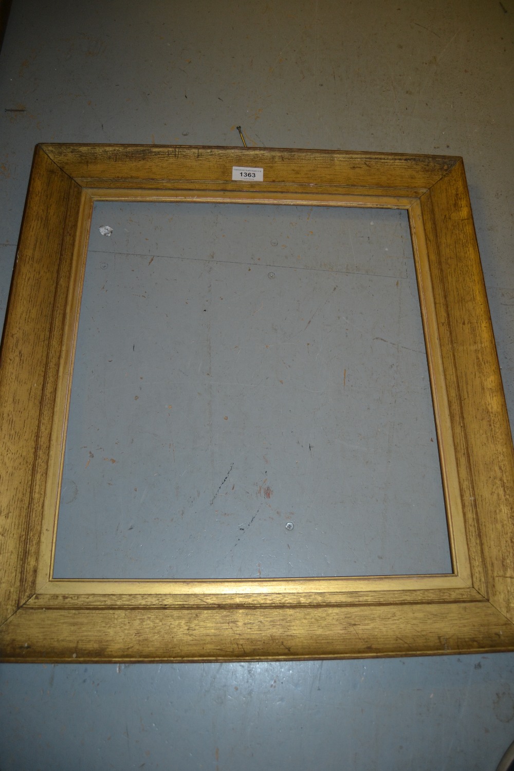 Late 19th Century gilded oak frame, aperture size 17.75ins x 15.75ins