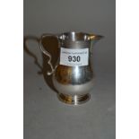 Small silver cream jug in 18th Century style by Elkington and Co.