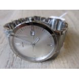 Gentleman's Rado circular stainless steel wristwatch with quartz movement